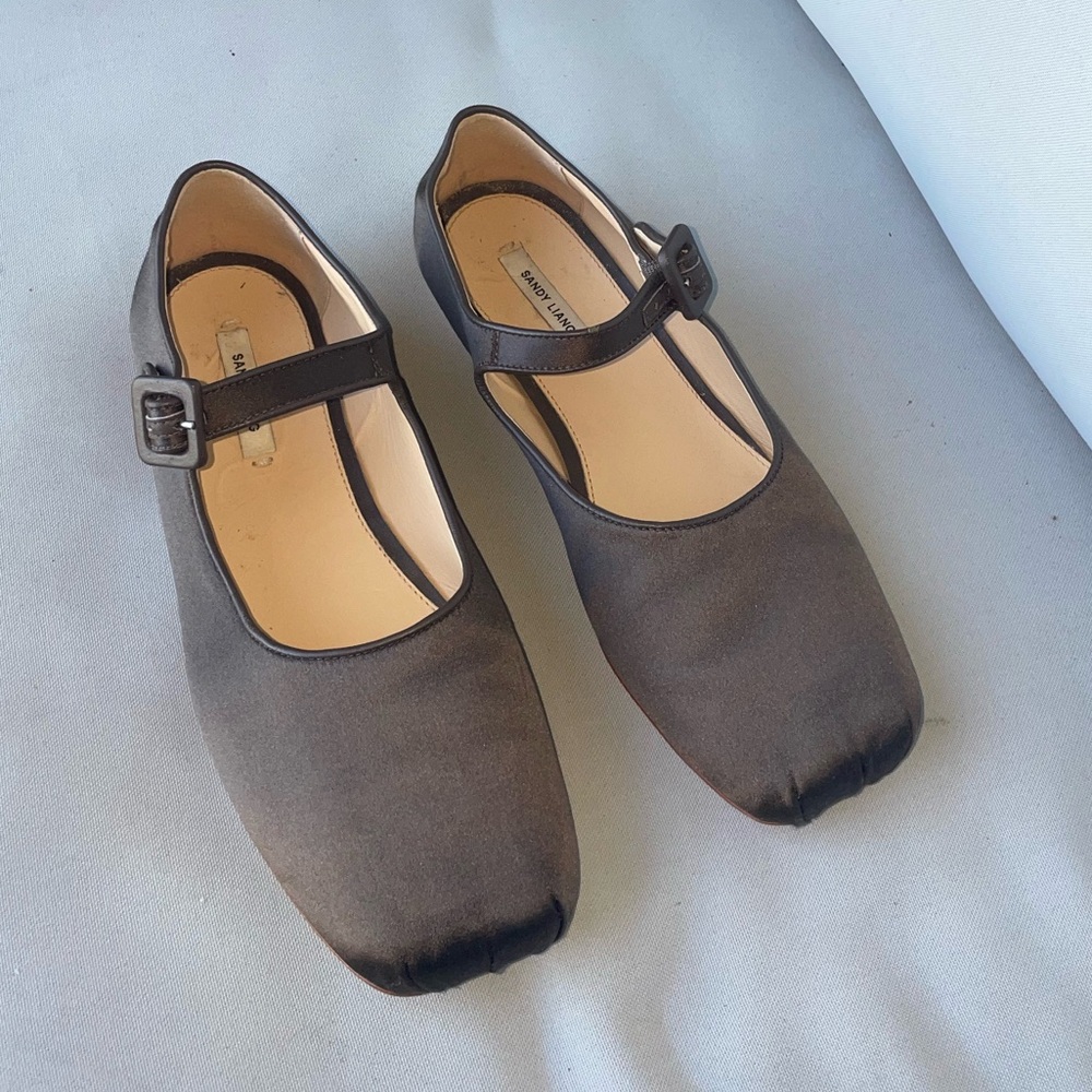 Sandy Liang Satin Mary Janes
